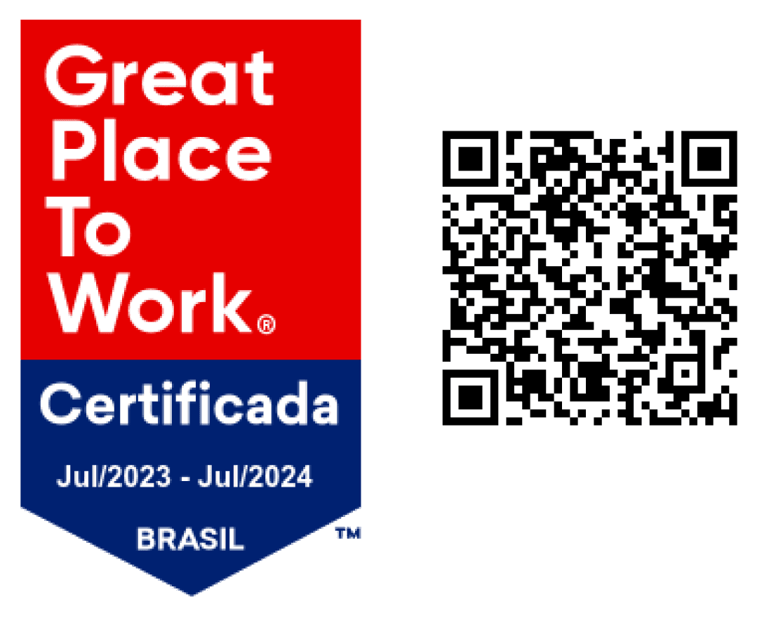 Selo Great Place To Work — Plan Loteamentos certificada